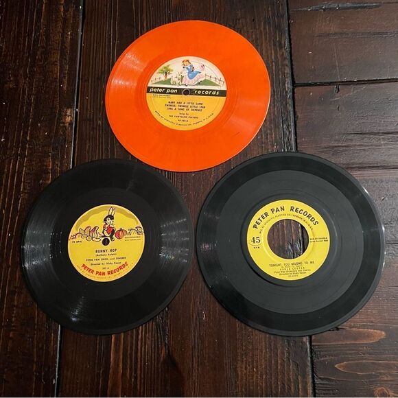 Peter Pan Records Vintage 45 rpm Records (Set of 3) - Picture 1 of 7